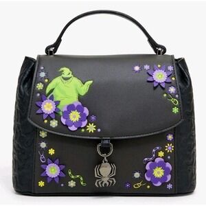Disney The Nightmare Before Christmas Oogie Boogie Floral Debossed Crossbody Bag